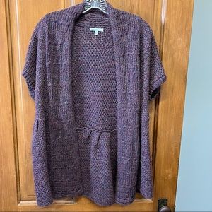 Charlotte Russe short sleeve jewel-toned colors knit cardigan women's xl ruched